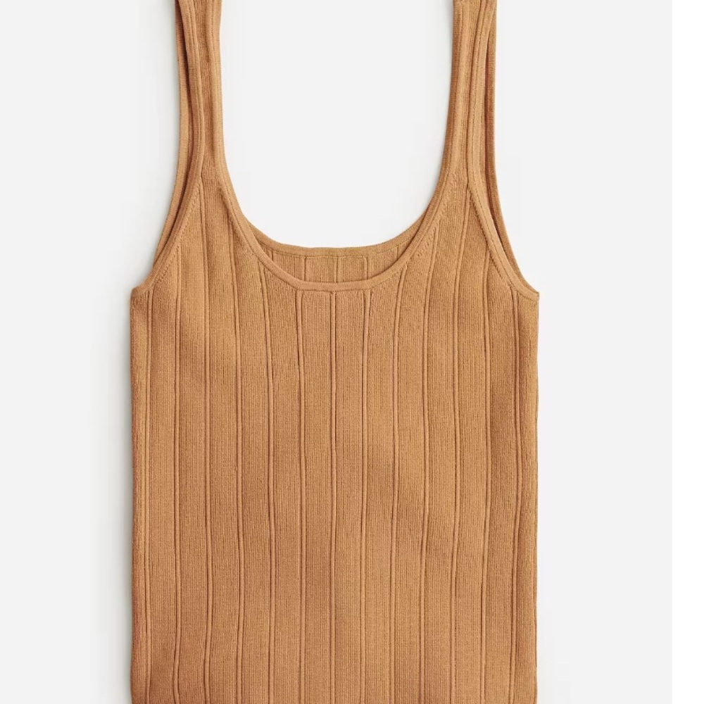 J.Crew Supersculpt Scoopneck Ribbed Tank Size XS